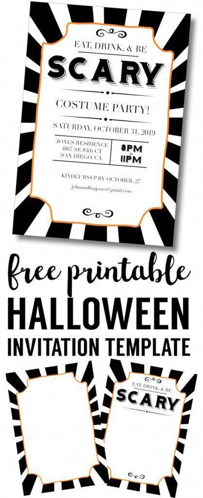 halloween invitations free printable template easy diy halloween free printable halloween invitations