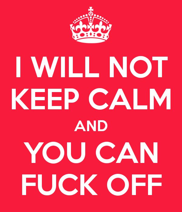stay calm template