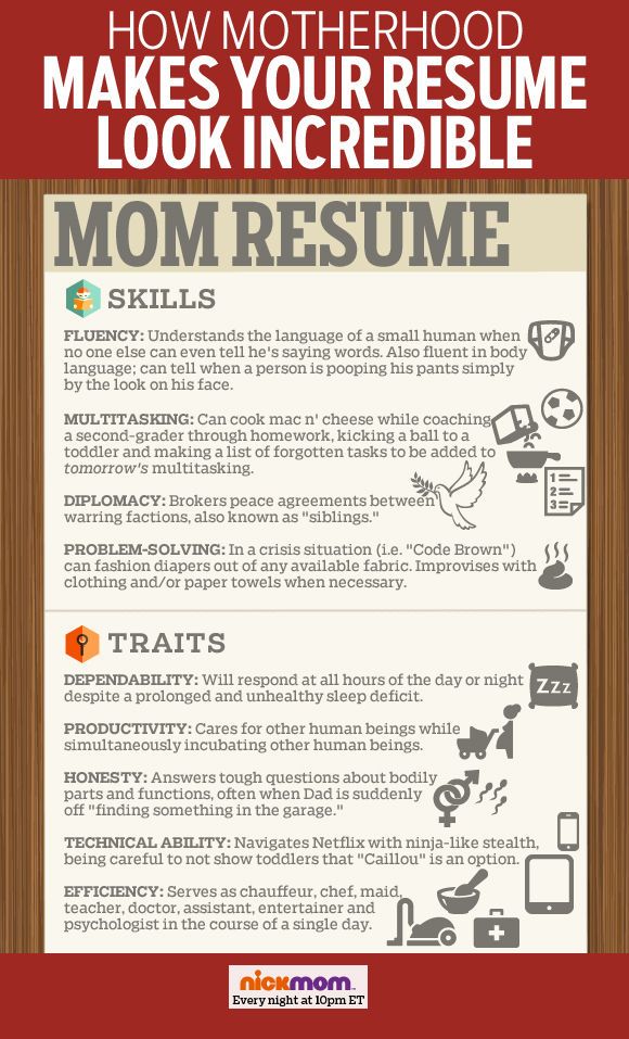 How Motherhood Makes Your Resume Look Incredible More LOLs - entertainer sample resumes How Motherhood Makes Your Resume Look Incredible More LOLs - entertainer sample resumes