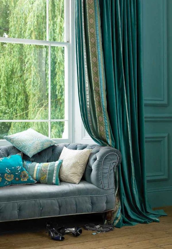 Die besten 25+ Aqua vorhänge Ideen auf Pinterest - wohnzimmer blau grun Die besten 25+ Aqua vorhänge Ideen auf Pinterest - wohnzimmer blau grun