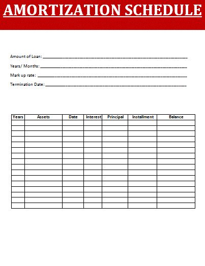 business loan amortization
