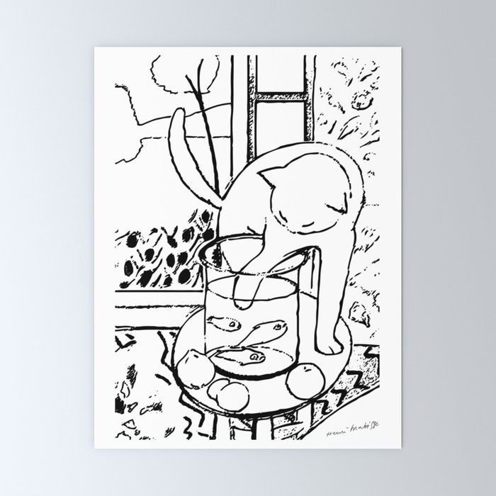 Henri Matisse Le Chat Aux Poissons Rouges 1914 The Cat With Red Fishes Artwork Men Women You Mini Art Print By Art O Ram Nel 21 Henri Matisse Le Chat Aux Poissons Rouges 1914 The Cat With Red Fishes Artwork Men Women You Mini Art Print By Art O Ram Nel 21