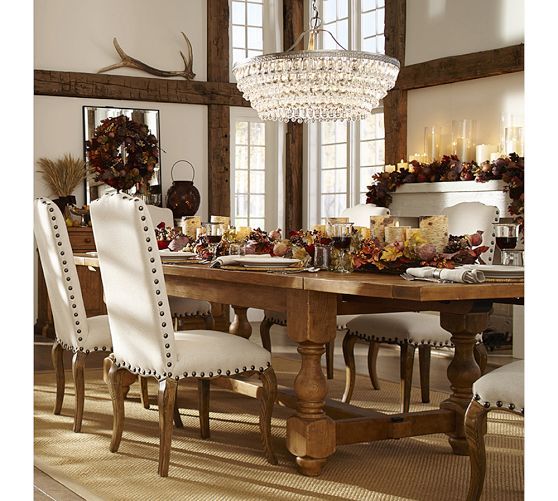 28 Best Home - Lights Images On Pinterest Bathroom Lighting Clarissa Glass Drop Large Round Chandelier | Pottery Barn $1349.11 Glass drops hang from a filigreed - 28 Best Home - Lights Images On Pinterest Bathroom Lighting