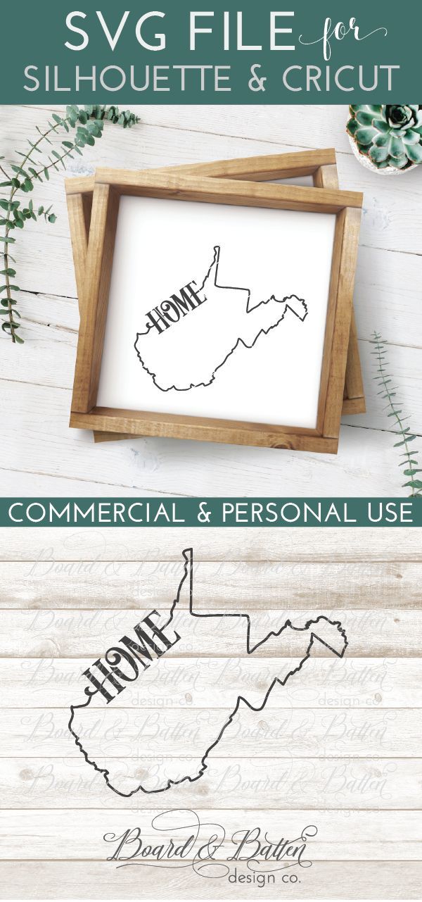Download State Outline "Home" SVG File - WV West Virginia ...