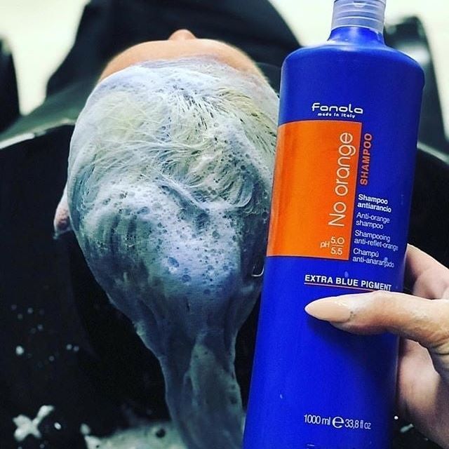 Fanola No Orange Shampoo 350ml Bleaching Hair At Home Brassy Hair Shampoo