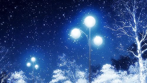Anime snow gif