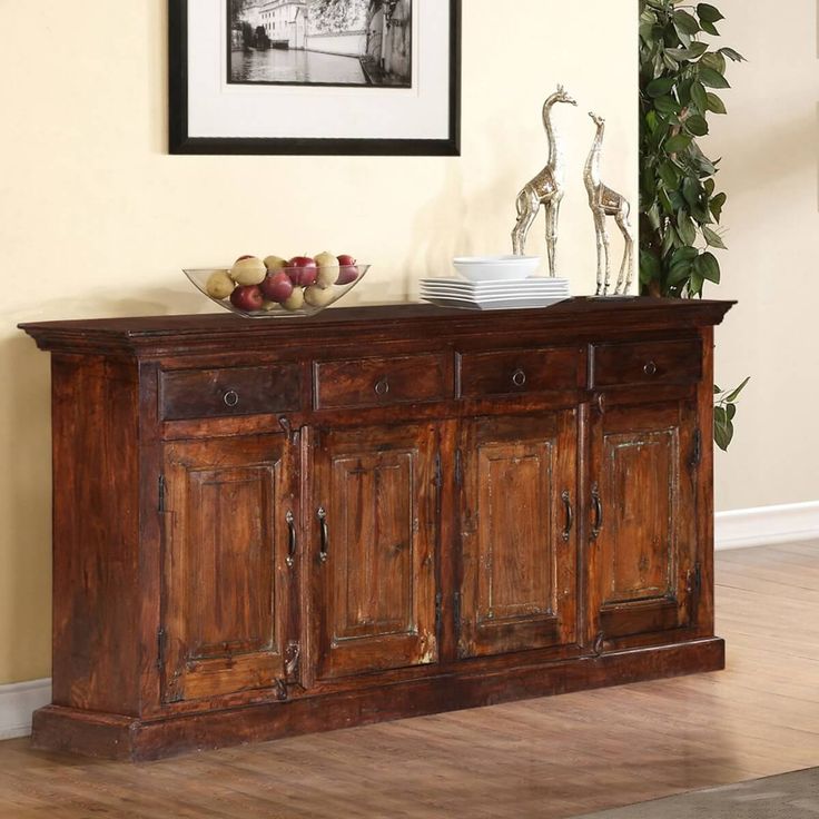The Distinct Character Of Knotty Wood Grain Is At Heart Willamette Dark B Farmhouse Living Room Furniture Rustic Large Sideboard Farmhouse Living Room Furniture Rustic, Rustic Farmhouse Furniture