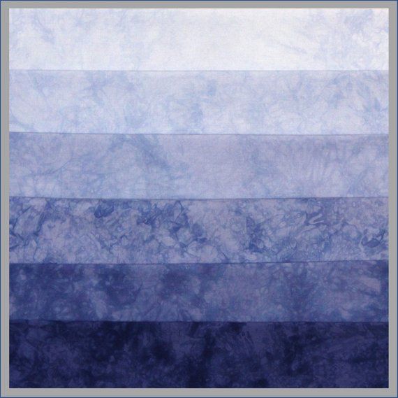 Hand dyed gray fat quarter bundle of quilt cotton in a 5 step gradient