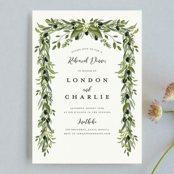 Rehearsal Dinner Invitation Wording