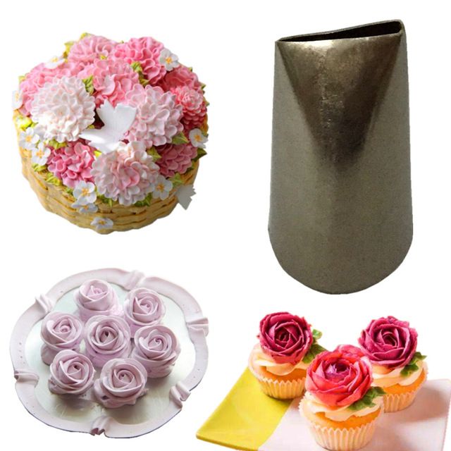 Ateco Tube Rose Tip 104 Cake Decorating Techniques Cake Decorating Butter Cream