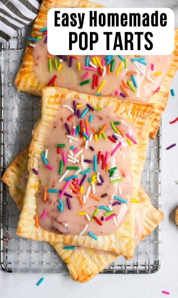 Easy Homemade Pop Tarts with Pie Crust | Recipe | Pop tarts homemade