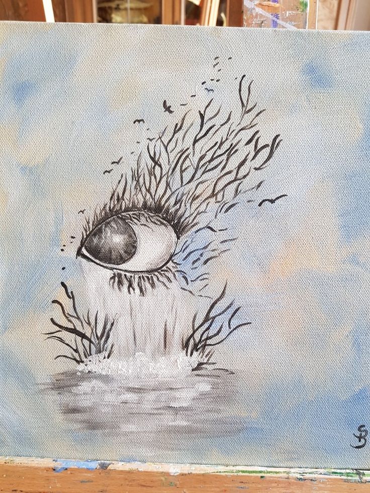 Auge Träne Baum Abstrakt Abstrakt, Zeichnen, Augen