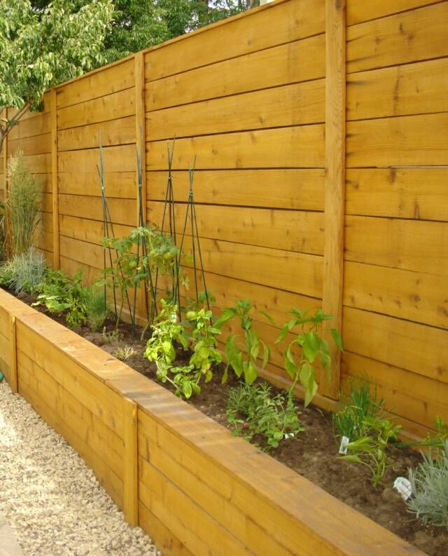 24 Best Fence And Retaining Wall Ideas Images On Pinterest Fence With Planter Box