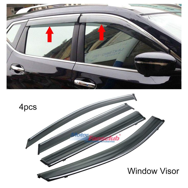 For Nissan Rogue 2009-2013 Window Visor Sun Guard Outside Mount Light Grey 4pcs For Nissan Rogue 2009-2013 Window Visor Sun Guard Outside Mount Light Grey 4pcs