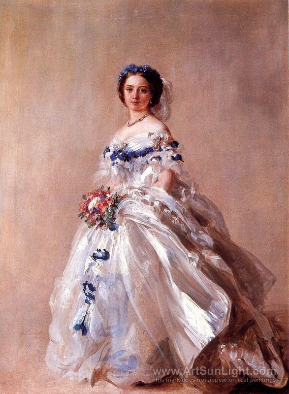 Portrait of Victoria, Princess Royal, later Empress Friedrich - Franz Xavier Winterhalter
