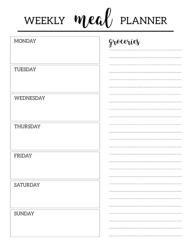 The 25+ best Meal planner template ideas on Pinterest Meal - free menu planner template The 25+ best Meal planner template ideas on Pinterest Meal - free menu planner template