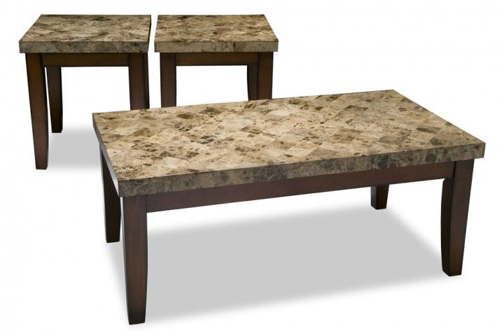 Montibello Coffee Table Set Living Room Collections Bob S F Marble Bobs Furniture Marble Coffee Table Set, Bobs Furniture Living Room End Tables