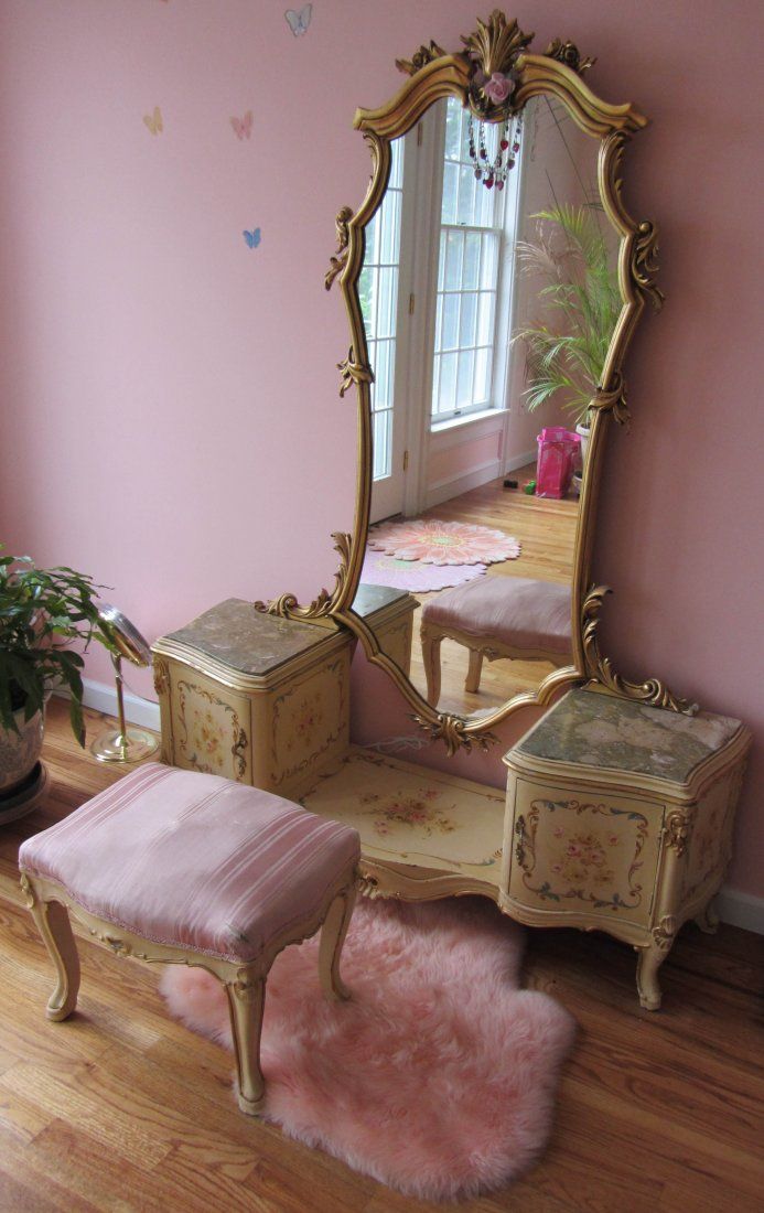 antique bedroom vanity 3 mirrors 1900 paint decorated french style vanityif you dont feel sexy getting dressed in front of this mirrorwell its not gonna happen antique bedroom vanity 3 mirrors 1900 paint decorated french style vanityif you dont feel sexy getting dressed in front of this mirrorwell its not gonna happen