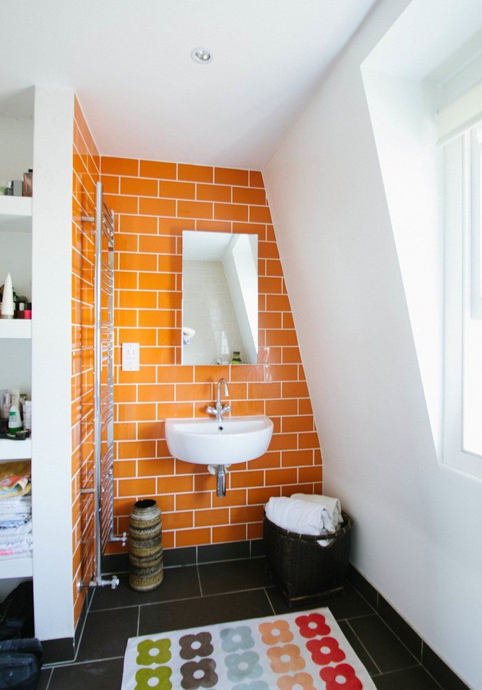 17 Best Original Orange Images On Pinterest Bathroom Tiles And Jane And Rob S Inspiring London Townhouse