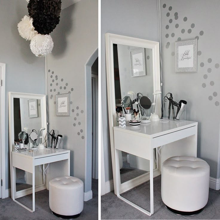 Best 25 Small Makeup Vanities Ideas On Pinterest Vanity For Lots Of Homegoods Finds In This Beautiful Dressing Area Vanity Makeover Is Creative Inspiration