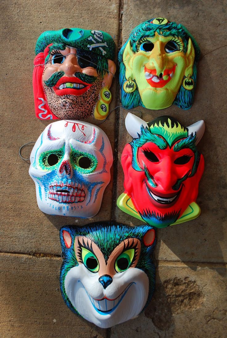 vintage halloween masks