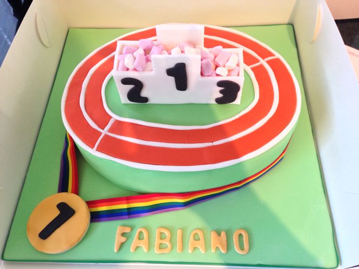 Photo Of Athletics Birthday Cake Photo Of Athletics Birthday Cake