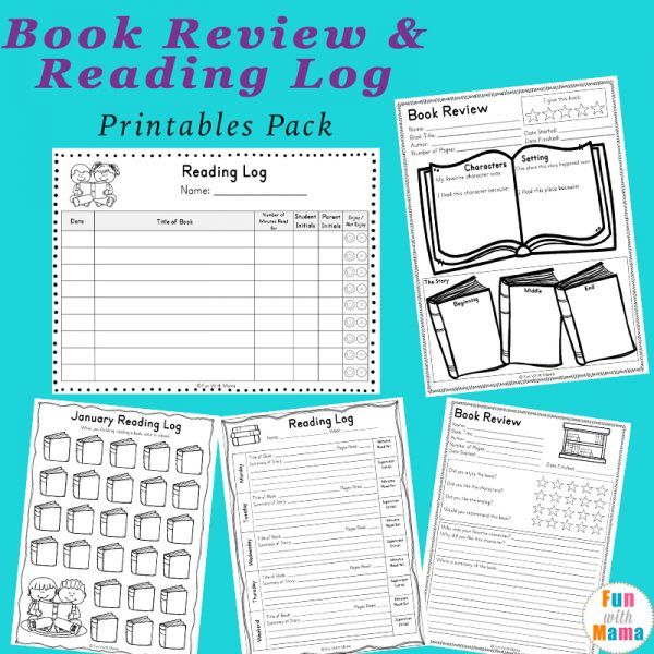 Printable January Reading Log Free Printable Packs Reading Log Pdf Reading Logs Book Reviews For Kids