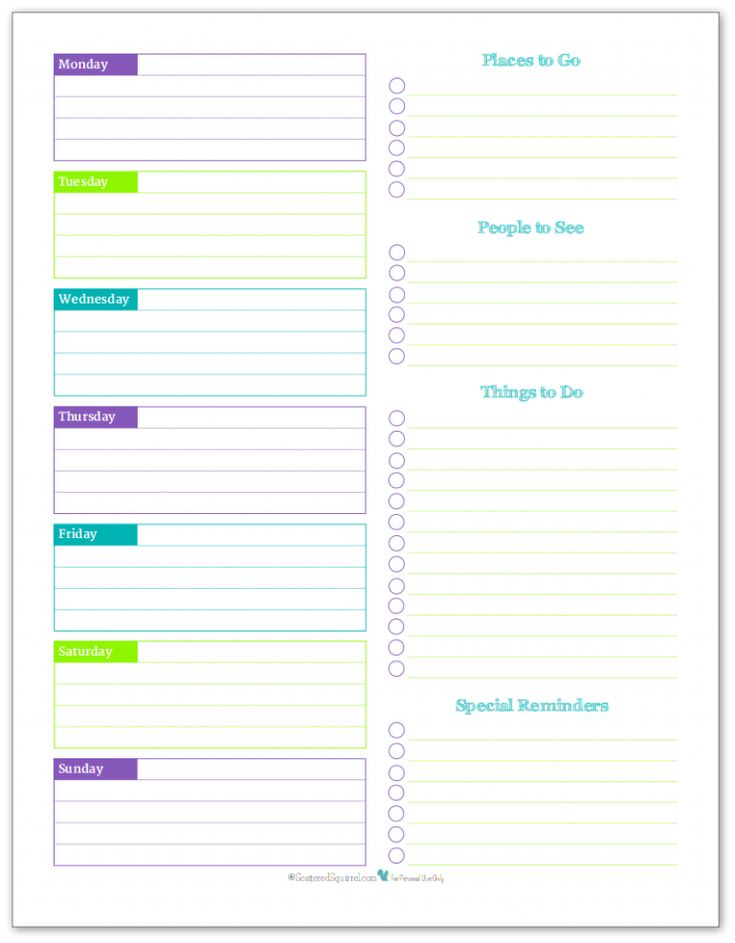 Weekly Planner Printables {Personal Planner} Personal planner Weekly Planner Printables {Personal Planner} Personal planner