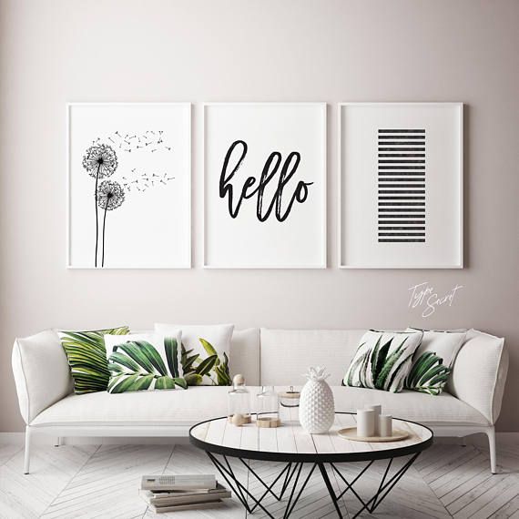 Black White Cactus Motivational Canvas Poster Prints Nordic Style Home Decor