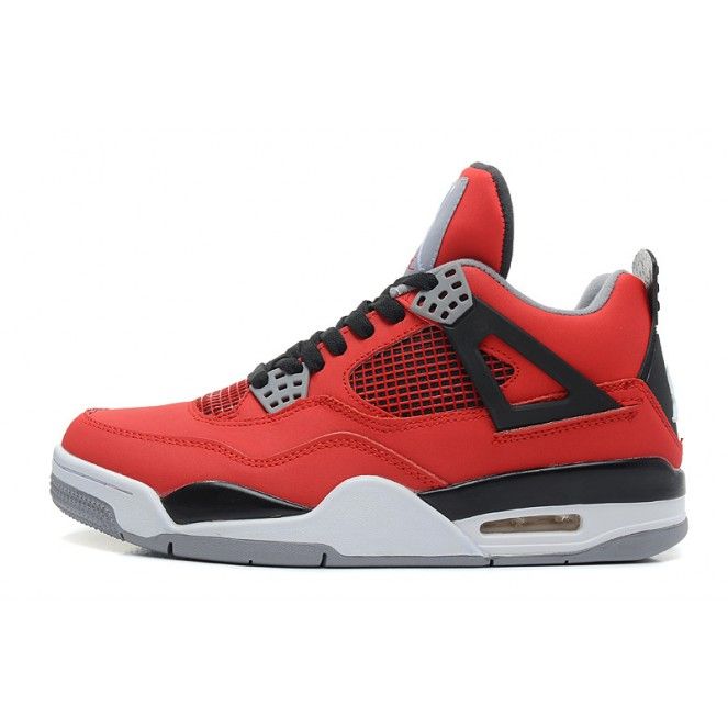 Air Jordan 4 Retro \u201cToro Bravo\u201d Fire Red/White-Black-Cement Grey For Sale