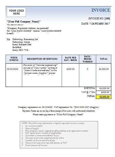 invoice template microsoft word