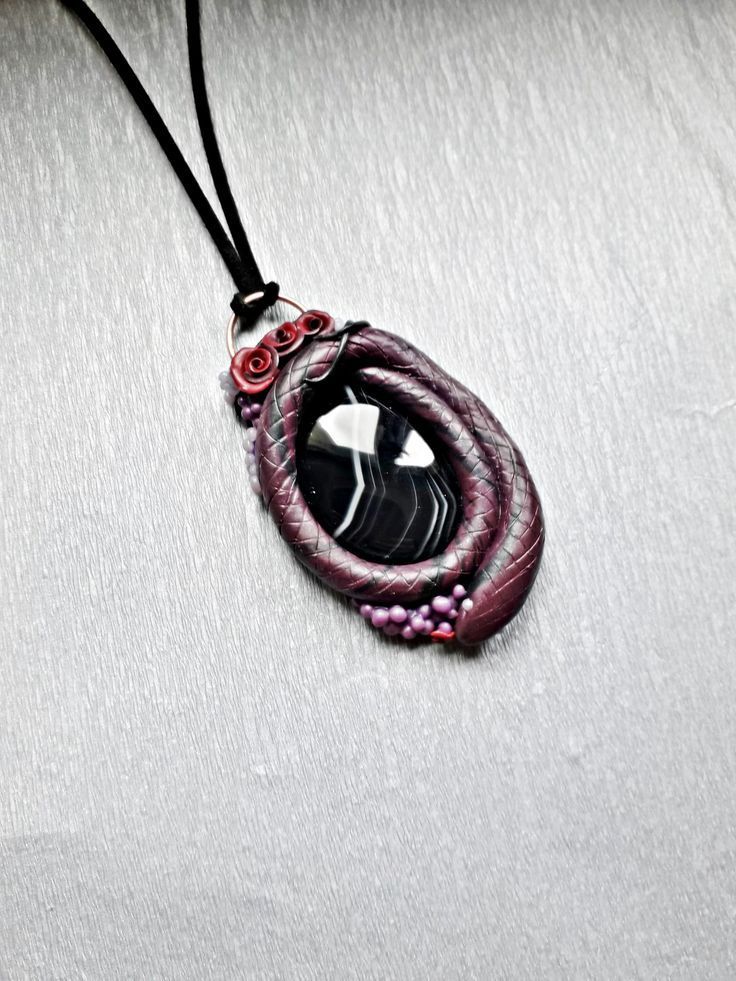 Snake totem jewelry Talisman pendant Amethyst pendant Snake Spirit animal pendant Wiccan jewelry Snake crystal necklace,Snake pendant