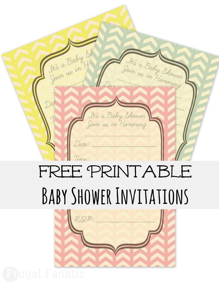 Print and use our free baby shower invites. Save yourself money by printing these cute invitations. They are simple and can go with any baby shower theme.
