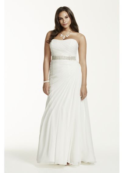 128 Best Wedding Dresses Images On Pinterest Party Stunningly Simple And Elegant This Crinkle Chiffon Wedding Dress Is A True Clic David S Bridal Woman Plus Size Extra Length 4