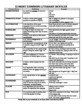 literary techniques