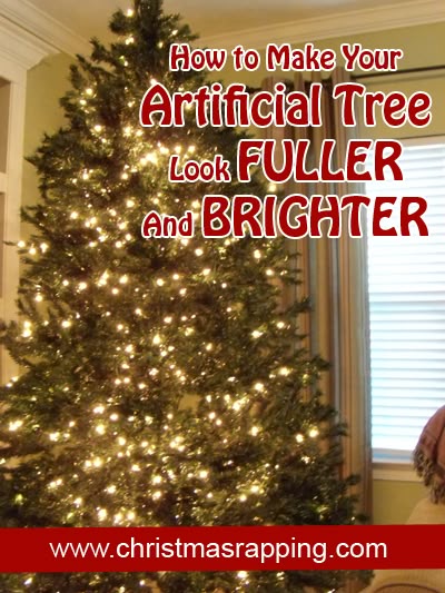 How To Make Your Artificial Tree Look Fuller And Brighter How To Make Your Artificial Tree Look Fuller And Brighter Christmas Trees Pinterest Decorations