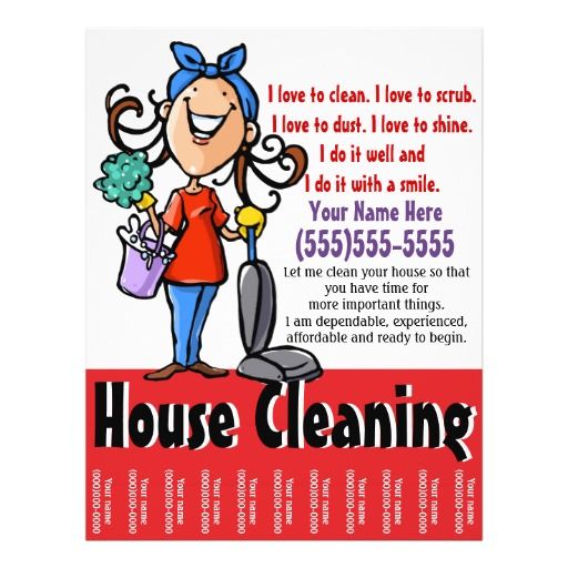 house cleaning flyer examples