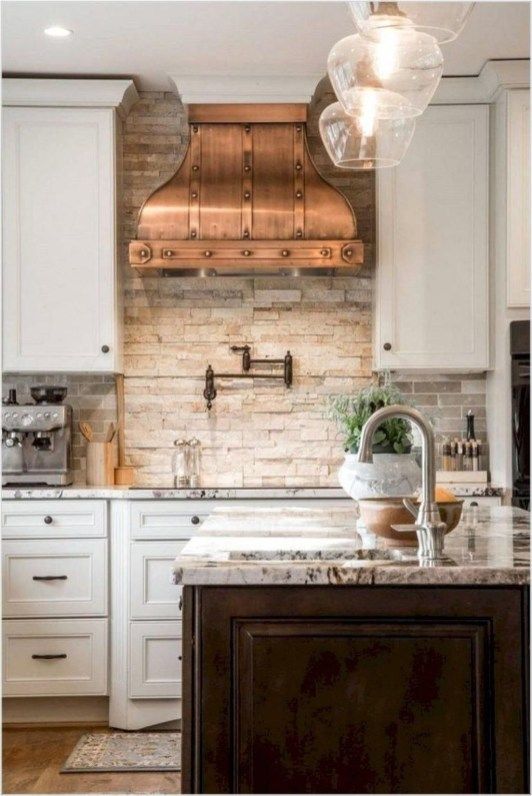 Cute Farmhouse Kitchen Backsplash Ideas 16 French Country