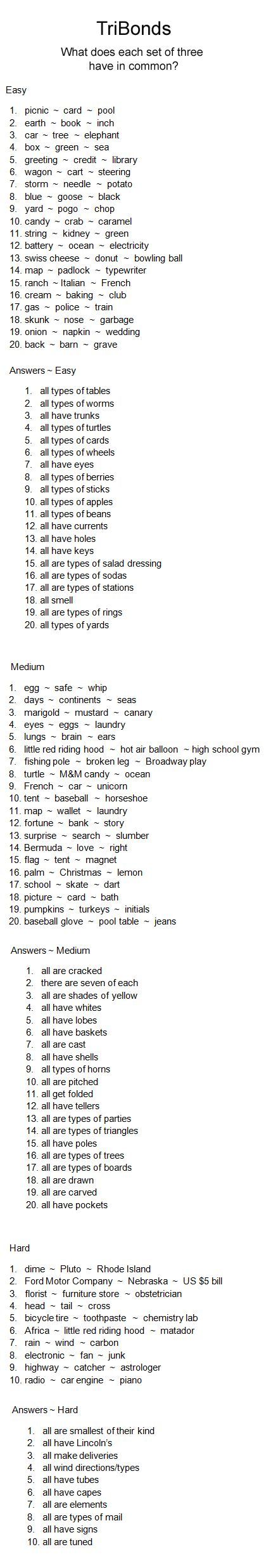 Worksheets Brain Teaser Worksheets For Kids best 25 brain teasers ideas on pinterest riddles easy medium and hard tribonds with answers dont look at the until you have attempted to solve teasers