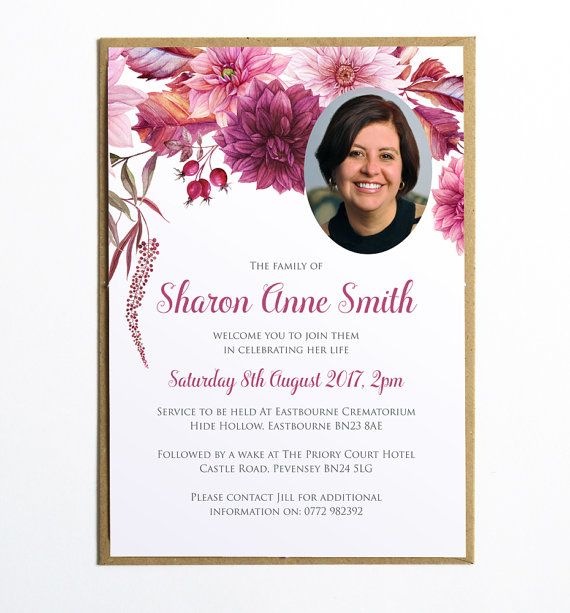 This elegant funeral invitation (or announcement card) would be a touching tribute to your loved one. This listing is for a personalised DIY printable file ONLY. If you require printed stationery please get in touch with your quantity needed & location for a quote. High Res PDF files provided (or jpeg if preferred). No physical item is provided, this listing is for digital files only. Please get in touch if you have any questions - Im always happy to help! Supplied files are for personal...