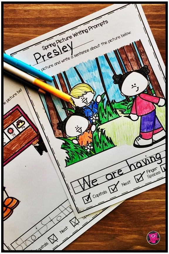 Kindergarten Sentence Building Worksheets: First Grade Building