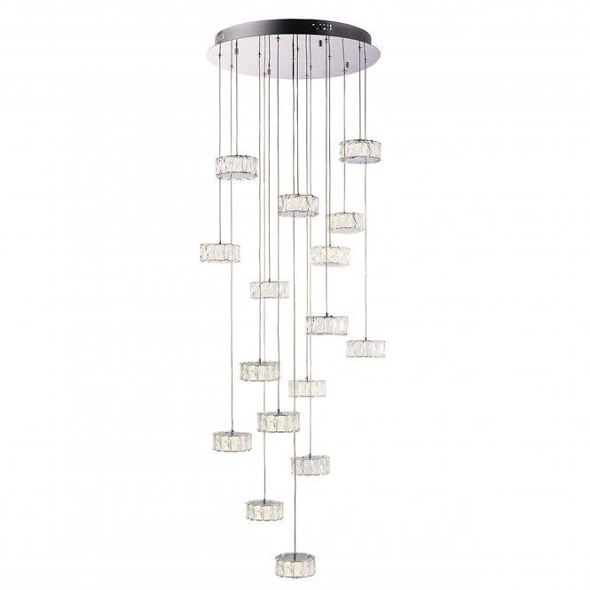Prisma 16lt Crystal And Chrome Multi Drop Pendant In 2020 Led Lights Light - Multi Drop Pendant Light Prisma 16lt Crystal And Chrome Multi Drop Pendant In 2020 Led Lights Light - Multi Drop Pendant Light
