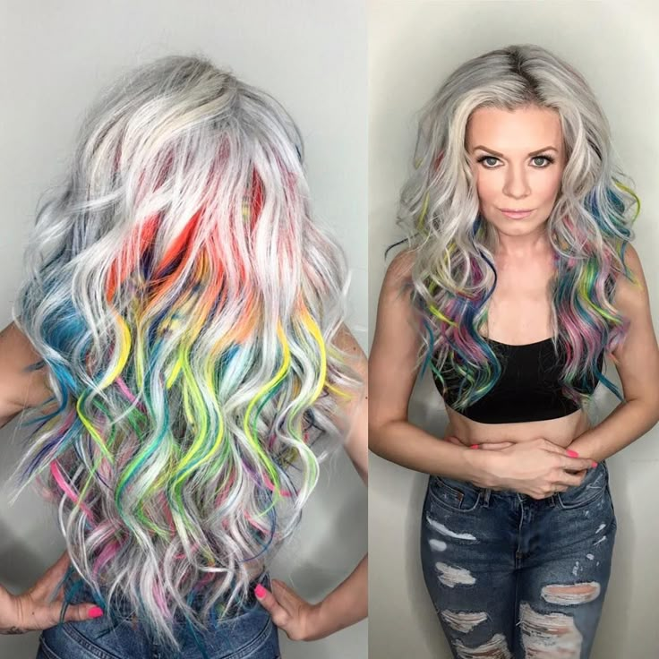 Ash Blonde Hair With Rainbow Highlights Dyed Hair, Blonde Hair, Ash Blonde, Ash Blonde Hair, Red Hair Color, Blonde Color, Blonde Hair Color, Neutral Blonde, Hair Color Trends