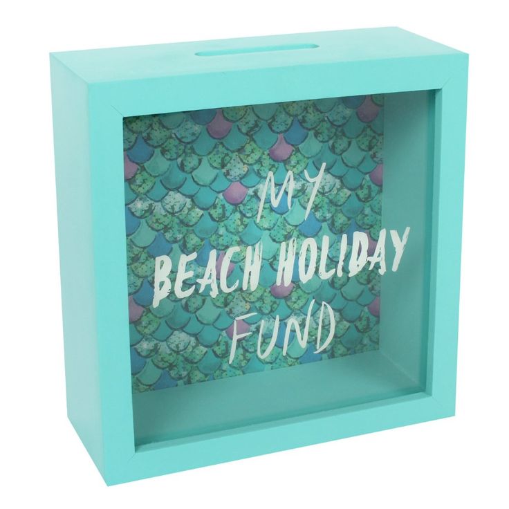 Beach Holiday Fund Money Box Wholesale Money box, Wooden money boxes