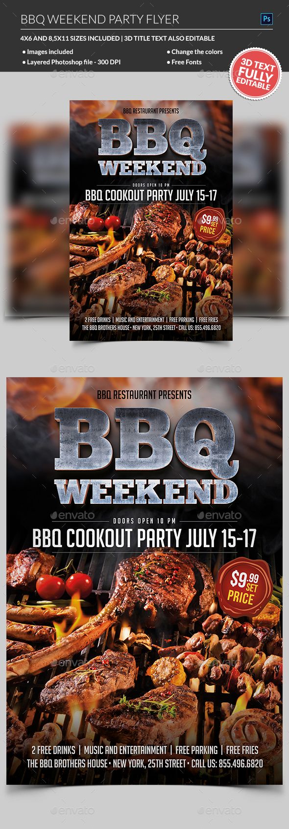 free bbq flyer template