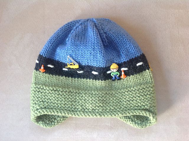 This Hat Is A Step Up From My Not So Stoned Stoner Hat And Is An Easy Ear Flap Hat Knit In The Round Earflap Hat Hat Pattern Childrens Hats