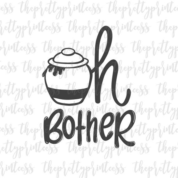 Winnie The Pooh SVG Bundle Cricut Cut File Instant Download Digital Nursery Designs