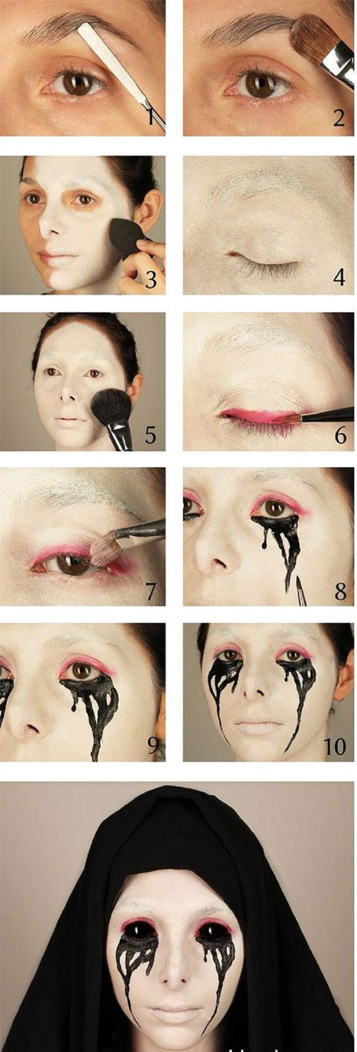 halloween makeup tutorial scary makeup 12 best diy halloween makeup tutorials gleamitup - Halloween Scare Ideas halloween makeup tutorial scary makeup 12 best diy halloween makeup tutorials gleamitup - Halloween Scare Ideas