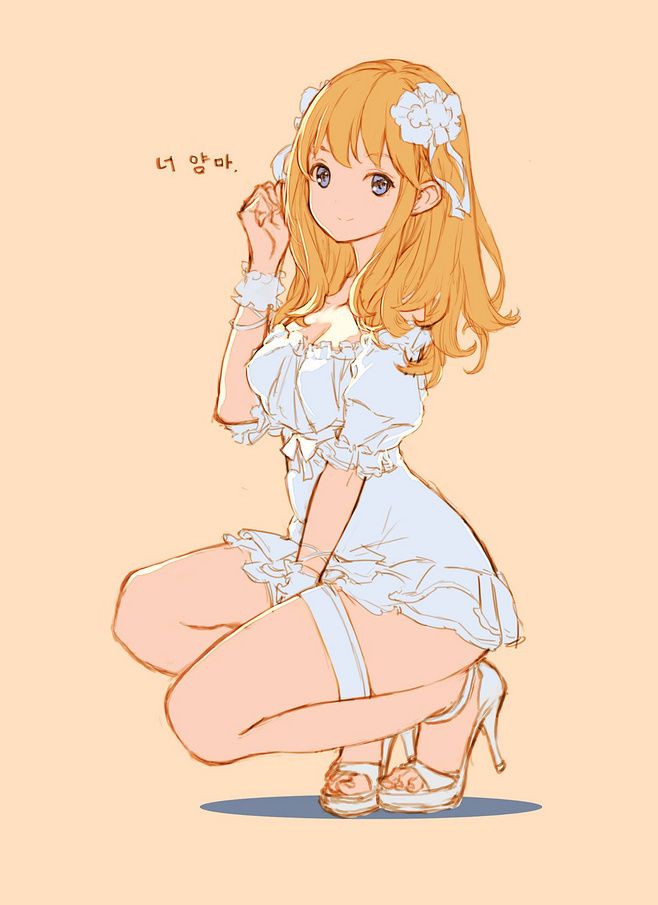 葙逢已倁哫采集到设定集5(912图)_花瓣 | Female anime, Anime female, Anime poses