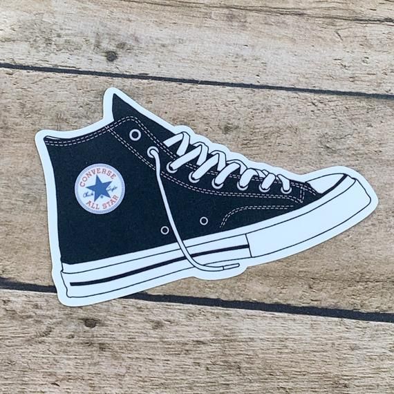 Chuck Taylor All Stars Converse Shoes Sticker Decal Measures ... Chuck Taylor All Stars Converse Shoes Sticker Decal Measures ...